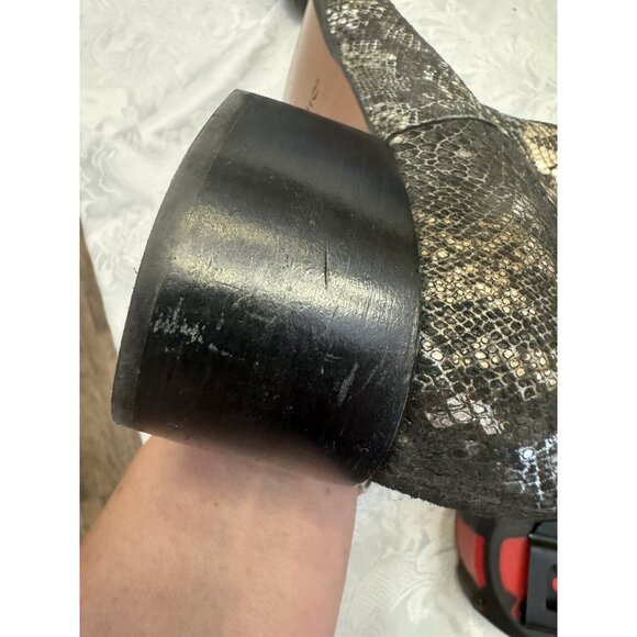 Vionic Size 9 Kamryn Boa Metallic Snake Nebuck Ankle Boots Booties Comfort Shoe‎ - Picture 15 of 15